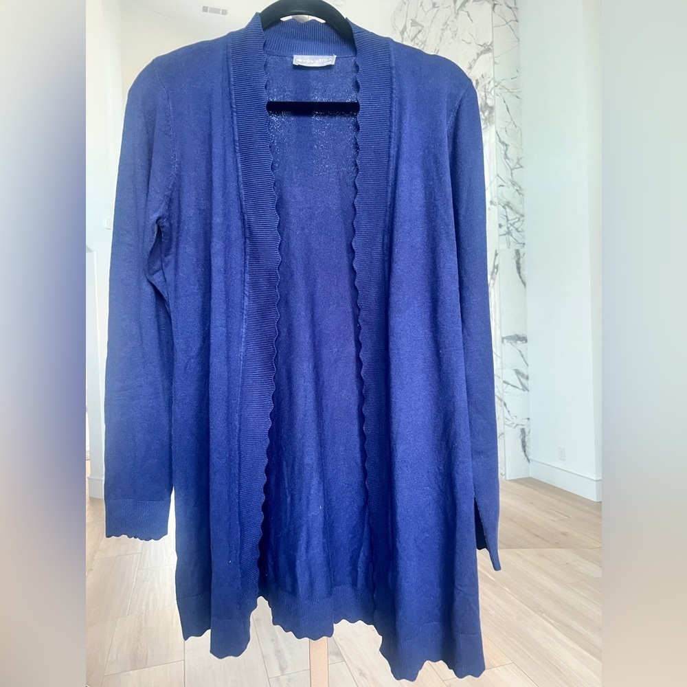 Evolution by Cyrus Scalloped Cardigan